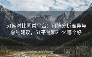 51网对比同类平台：口碑分析差异与总结建议，51平台和2144哪个好