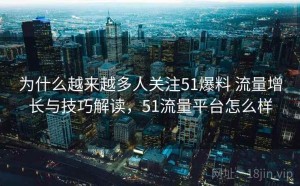 为什么越来越多人关注51爆料 流量增长与技巧解读，51流量平台怎么样