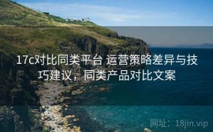 17c对比同类平台 运营策略差异与技巧建议，同类产品对比文案