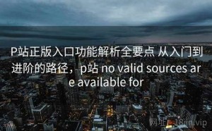 P站正版入口功能解析全要点 从入门到进阶的路径，p站 no valid sources are available for