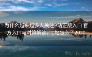 为什么越来越多人关注P站正版入口 官方入口与对策解读，p站怎么了2020