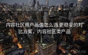 内容社区用户画像怎么选 更稳妥的对比方案，内容社区类产品