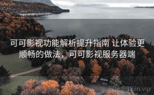 可可影视功能解析提升指南 让体验更顺畅的做法，可可影视服务器端