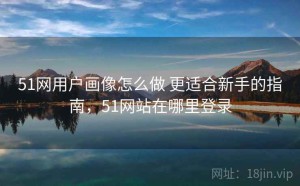 51网用户画像怎么做 更适合新手的指南，51网站在哪里登录