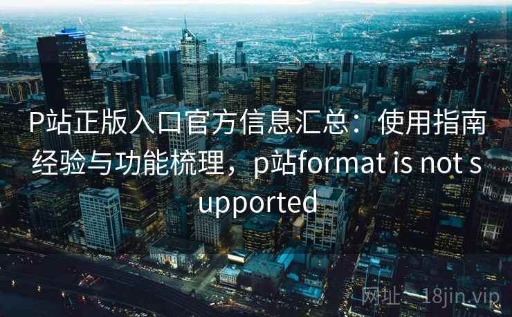 P站正版入口官方信息汇总：使用指南经验与功能梳理，p站format is not supported
