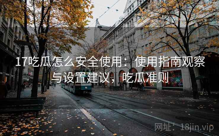 17吃瓜怎么安全使用：使用指南观察与设置建议，吃瓜准则