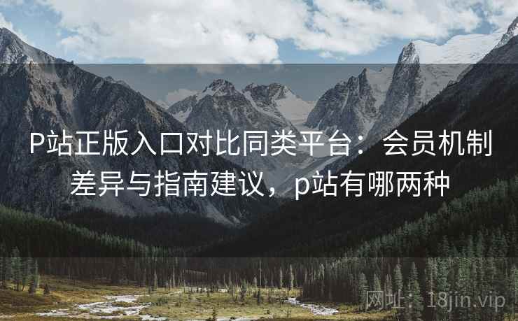 P站正版入口对比同类平台:会员机制差异与指南建议,p站有哪两种 P站正版入口对比同类平台:会员机制差异与指南建议,p站有哪两种