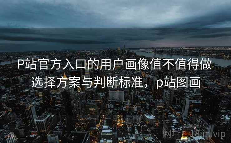P站官方入口的用户画像值不值得做 选择方案与判断标准,p站图画 P站官方入口的用户画像值不值得做 选择方案与判断标准,p站图画