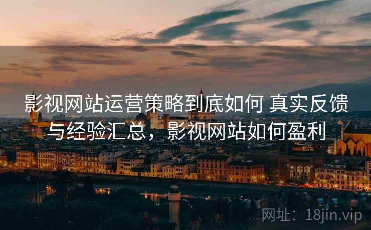 影视网站运营策略到底如何 真实反馈与经验汇总,影视网站如何盈利 影视网站运营策略到底如何 真实反馈与经验汇总,影视网站如何盈利