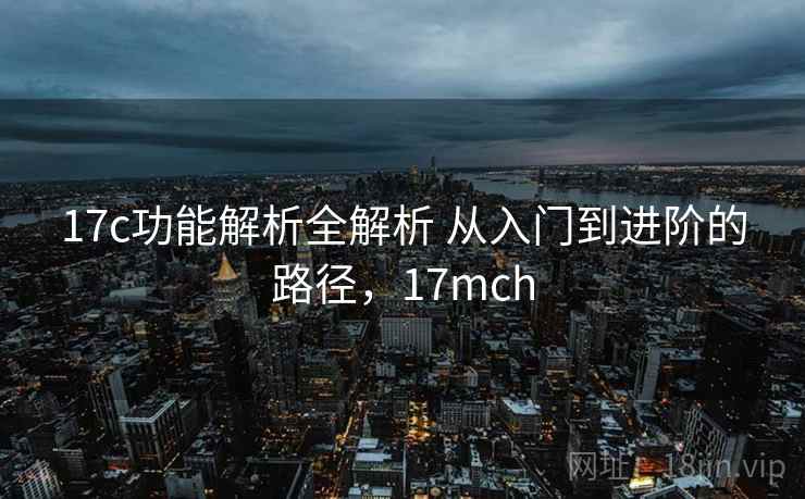 17c功能解析全解析 从入门到进阶的路径,17mch 17c功能解析全解析 从入门到进阶的路径,17mch