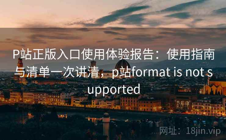 P站正版入口使用体验报告：使用指南与清单一次讲清，p站format is not supported